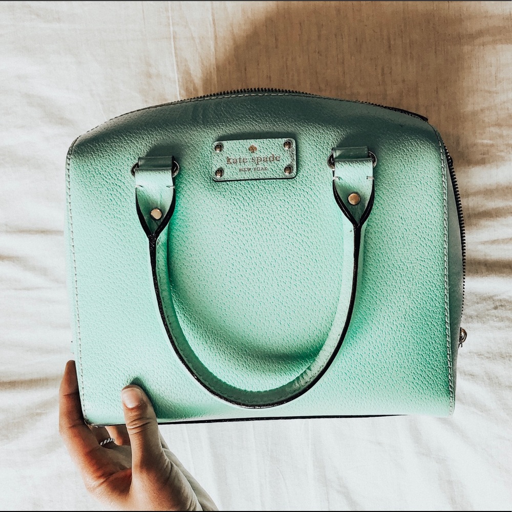 Kate spade teal hand bag.